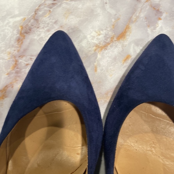 Isaac Mirazhi Blue suede pumps. SZ 9 - Picture 5 of 5